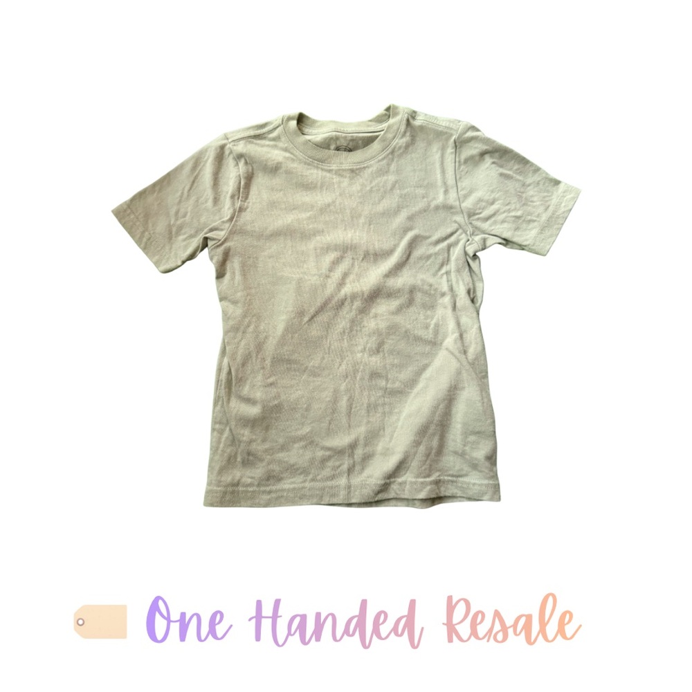 💚 Wonder Nation Kids Light Green T-Shirt Wonder Nation 4-5 XS